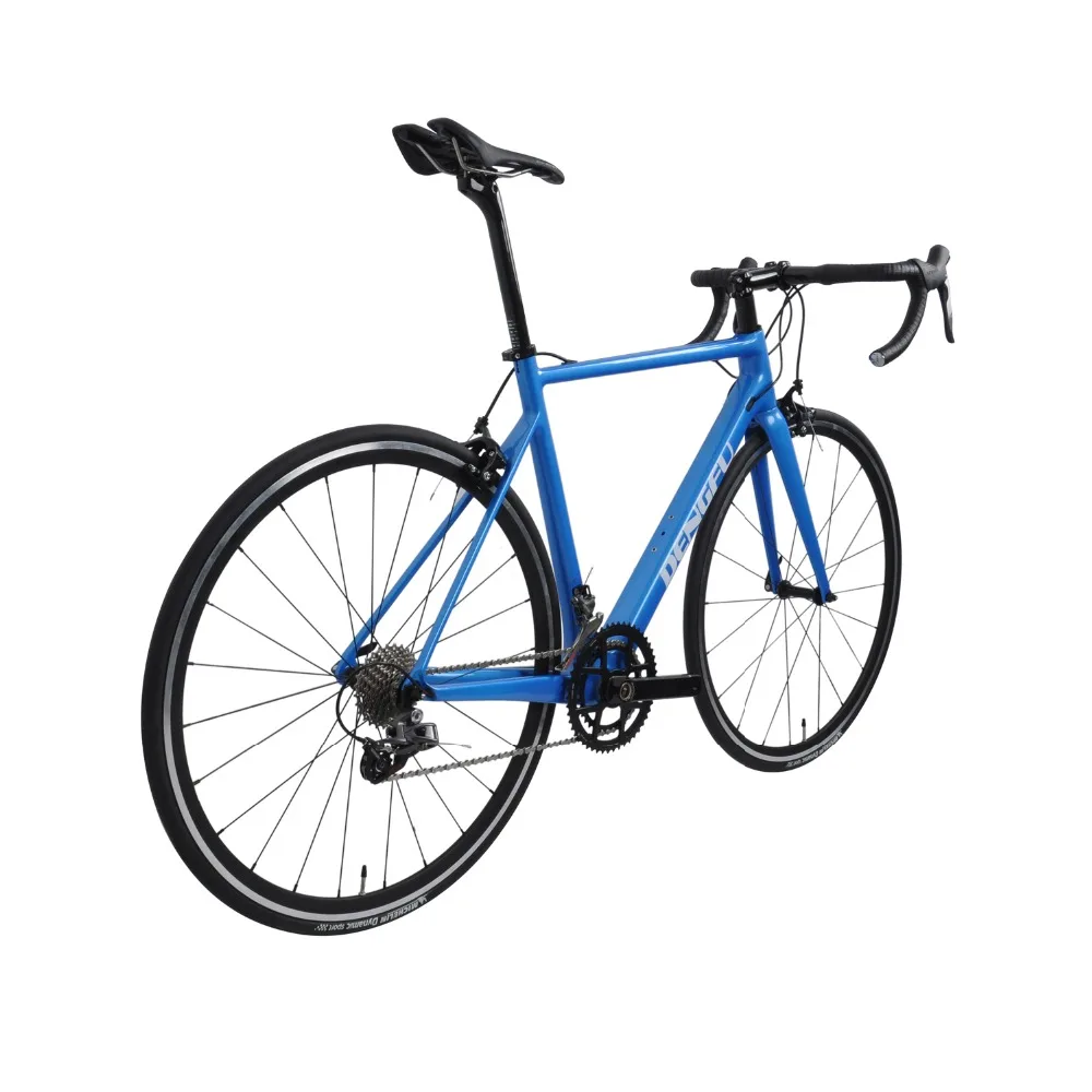 Best WINICE Clearance 700C Road Bicycle V-Brake Blue Complete Cycling Carbon Fiber Frame R02 Bikes 700C*21mm Tire 2