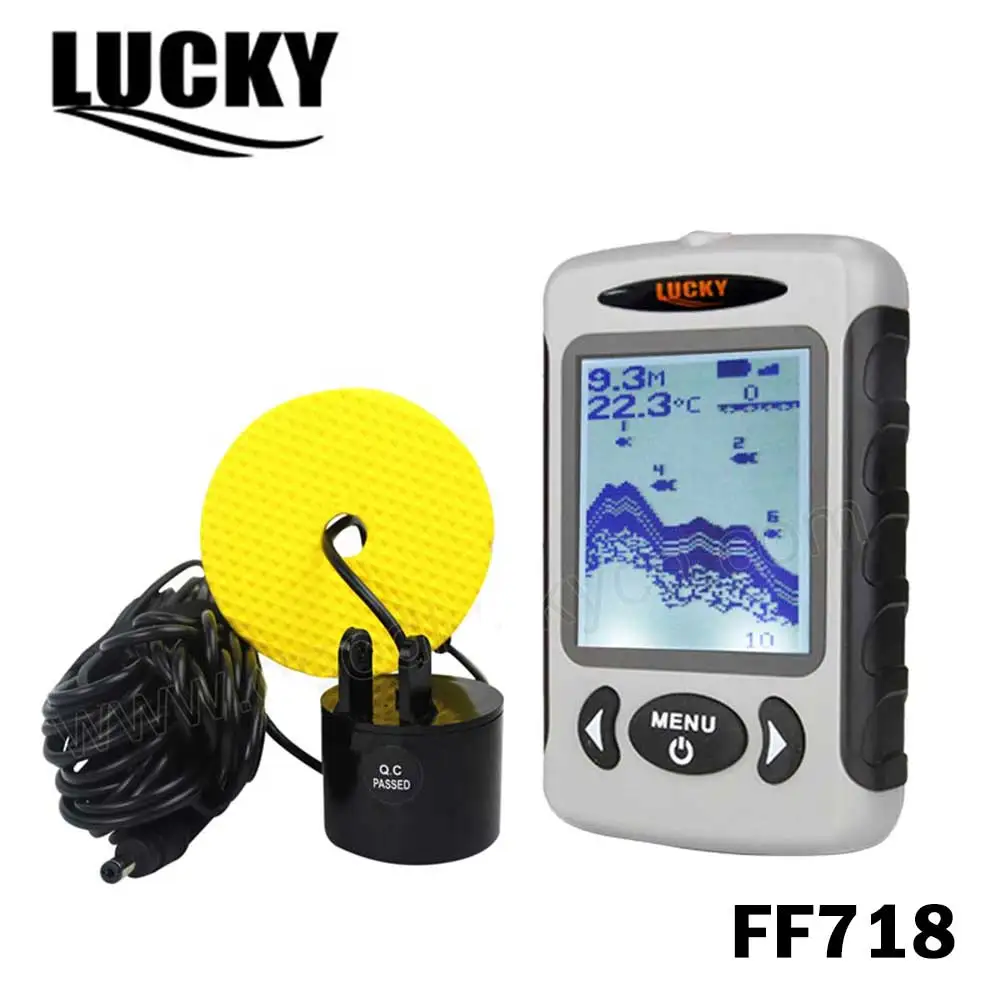  LUCKY Fish Finder Sonar for Fishing FF718 Portable Fishfinder Max 100M English or Russian interface