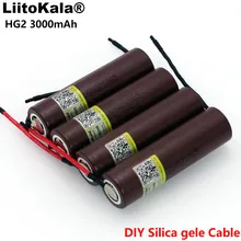 1-10 pièces Liitokala pour HG2 18650 3000mAh cigarette électronique batterie rechargeable haute décharge, 30A haute intensité + bricolage Linie
