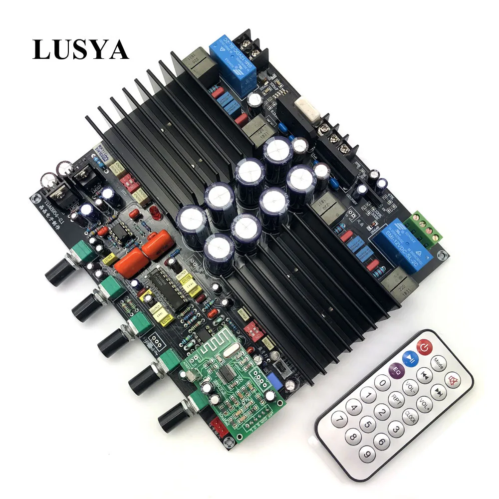 Цифровая плата усилителя Lusya TDA8954TH с bluetooth класс D 210 Вт * 2 стерео предшественник