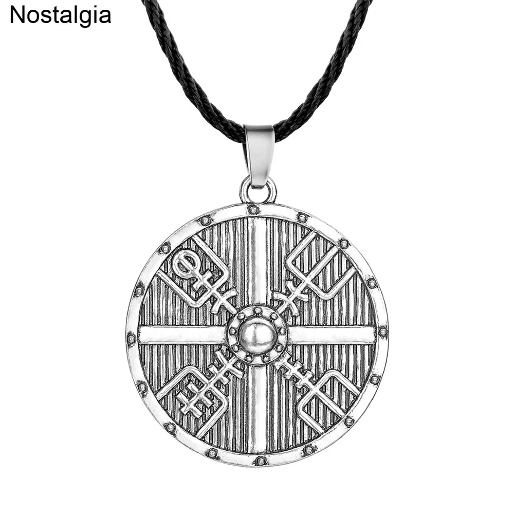 Ностальгия Norse Vegvisir Компас подвеска с символикой викингов амулет Wicca ожерелье