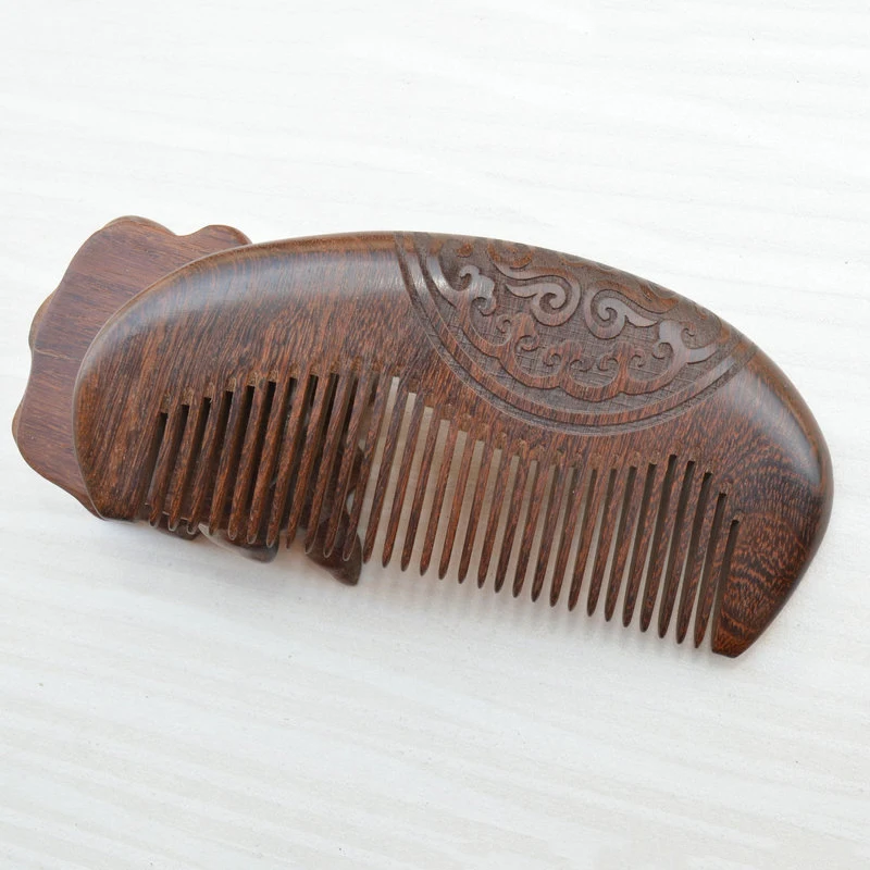 Деревянный Винтаж комбинированная бритва с расческой деревянные расчески никакие статические вшей борода для причесывания и укладки