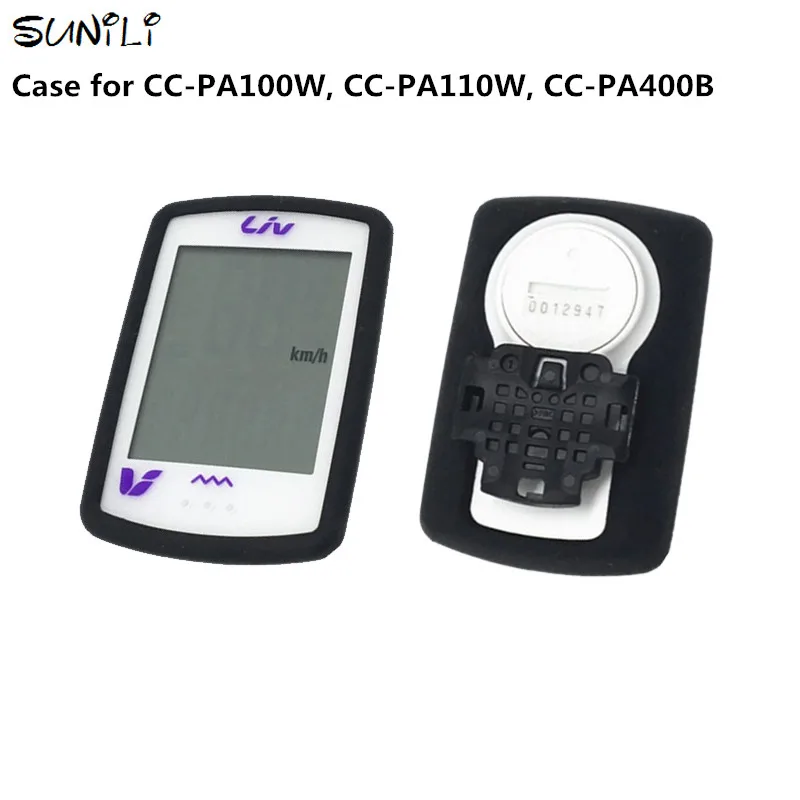 

Generic Bike Gel Case for CATEYE CC-PA100W GPS Computer Quality Case for CatEye CC-PA110W Black Cover for Cateye CC-PA400B
