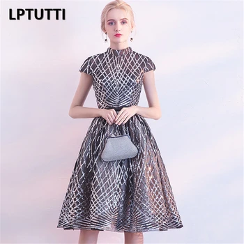 

LPTUTTI Sequined Sequin New Woman Plus Size Social Festive Elegant Formal Prom Party Gowns Fancy Short Luxury Cocktail Dresse