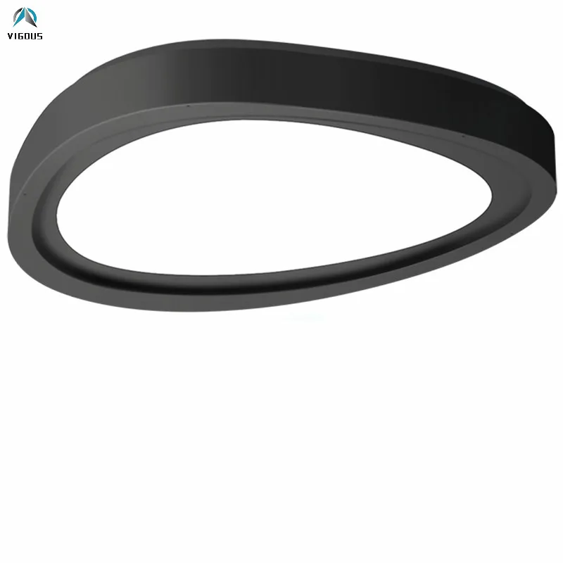 

Irregular Modern Remote Control Dimmable Led Ceiling Lights for Bedroom Paint White / Black Metal Ceiling Lamp Light Fixtures