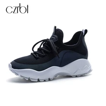 CZRBT/Женская обувь из натуральной кожи; сезон весна-осень; дышащая эластичная ткань; повседневная обувь на плоской подошве; модная обувь на платформе со шнуровкой