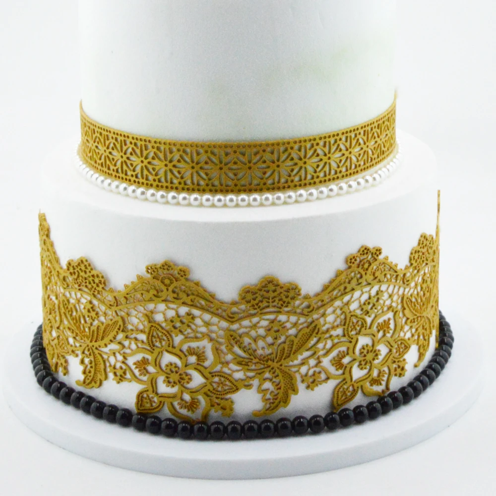 

Wedding Cake Decoration Mould Silicone Cake Mold Chocolate Mould baking Tools Silicone Lace Mat for Fondant cake decoration