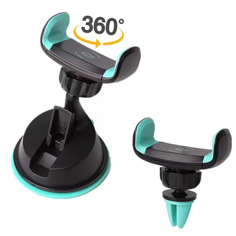 

Car Phone Holder For Mobile Phone Universal Air Vent + Dashboard Windshield 2 in 1 Car Holders Stand telefon tutucu