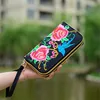 Flower Embroidered Wallet