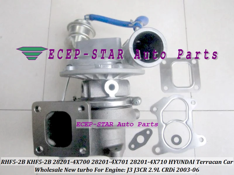 RHF5 KHF5-2B 28201-4X700 28201-4X701 28201-4X710 Turbo Turbocharger For HYUNDAI Terracan Car 2003-06 J3CR J3 2.9CRDi 2
