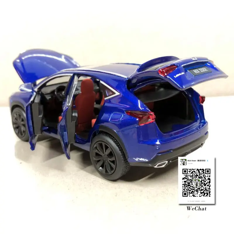 JACKIEKIM 1/32 весы LEXUS NX 200T Звук & светильник отступить литья под давлением Металл