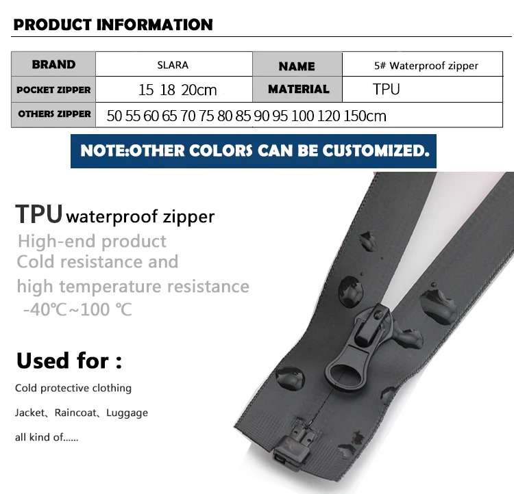 5# разъемная застежка-молния 15/18/20/50/55/60/65/70/75/80/85/90/95/100/120/150 с открытым концом эко водонепроницаемого нейлонового нержавеющая сталь слайдер застежки одежда верхняя куртка