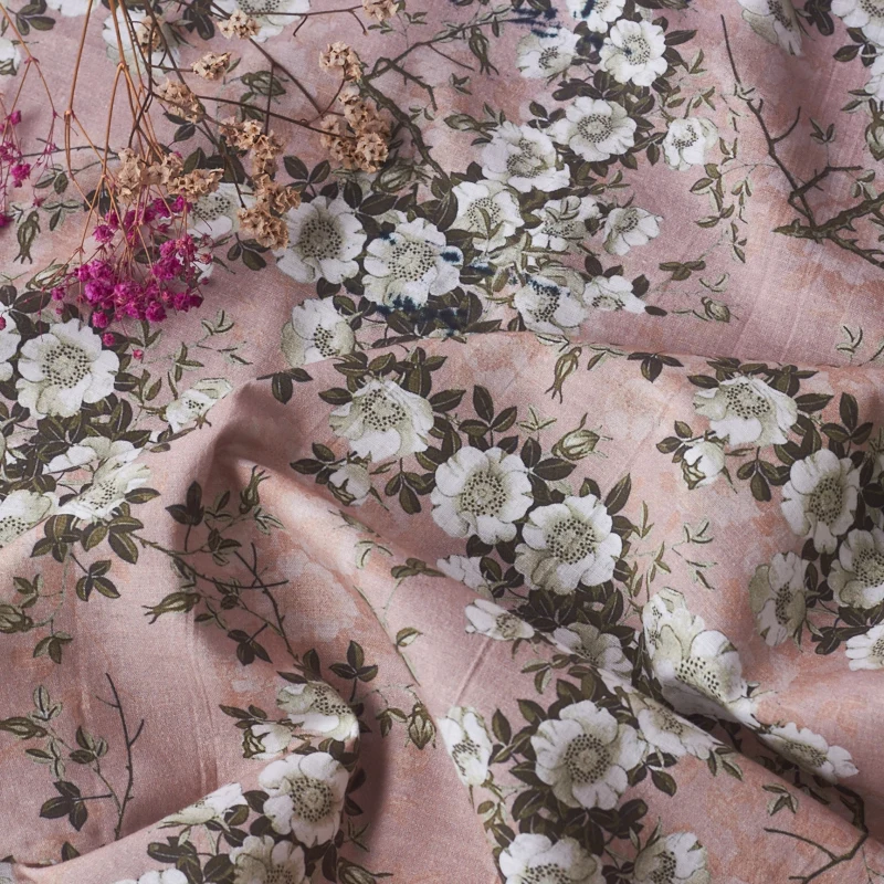 Cotton and linen patchwork fabric digital printing material Thin Spring Summer Pastoral Style | Дом и сад
