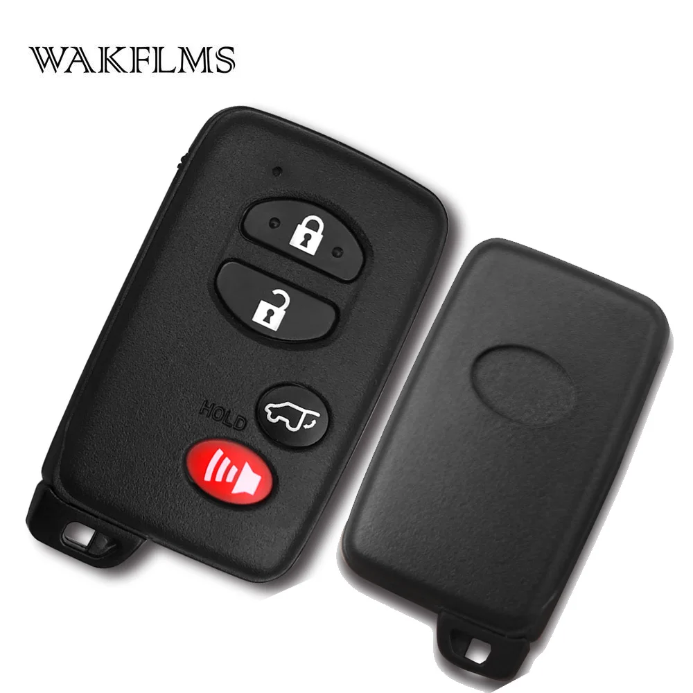 Черный 4 кнопки с Паника 314,3 мГц бортовой номер 3370 ID74-WD03 Smart Key Keyless Go/запись для Toyota