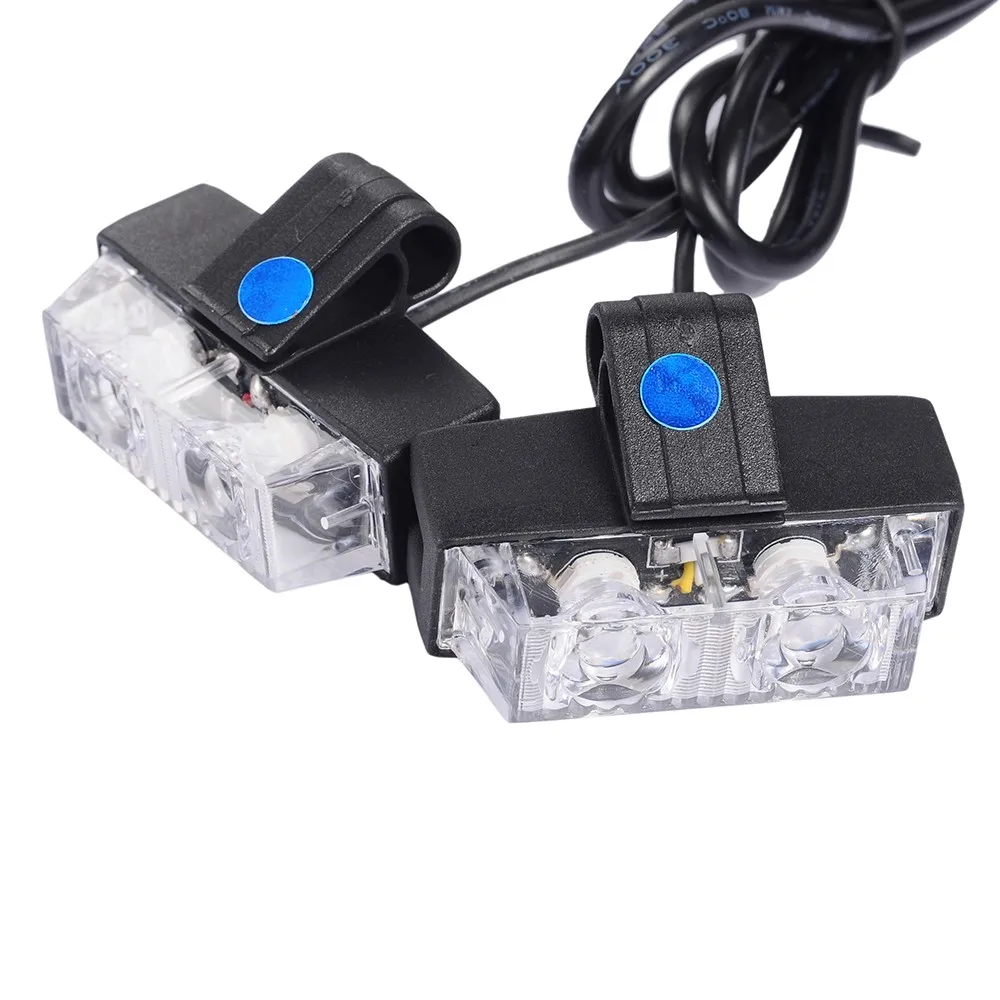 1 комплект Мигающие СВЕТОДИОДНЫЕ стробоскопы 12 V аварийного автомобиля лампы 16 Вт Предупреждение свет для автомобиля, грузовика, спереди/сзади решетка