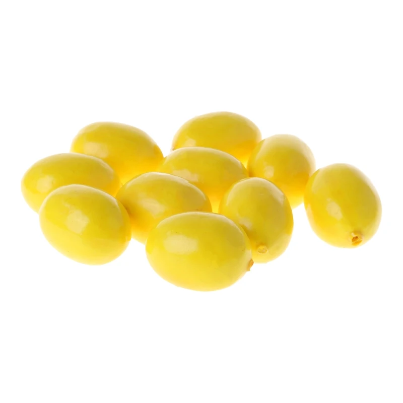 Lifelike Simulation Artificial Lemon Fake Fruit Disply Home Party Decor 20pcs artificial fruits and vegetables