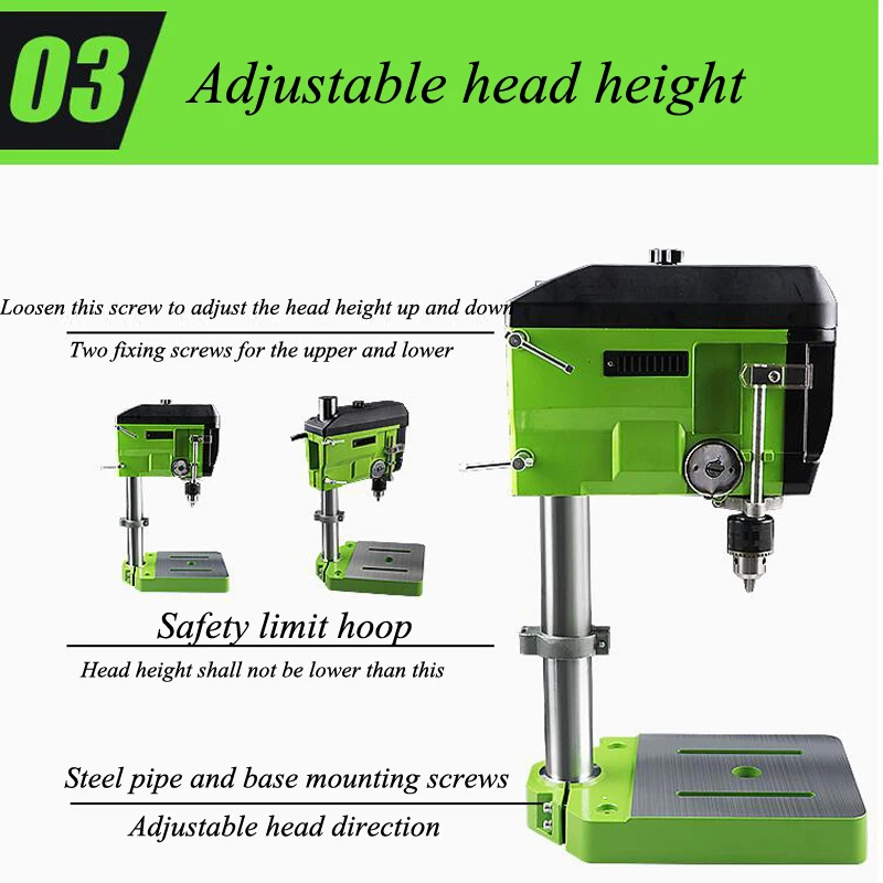Bench Drill 680W Table Drilling Machine 220V