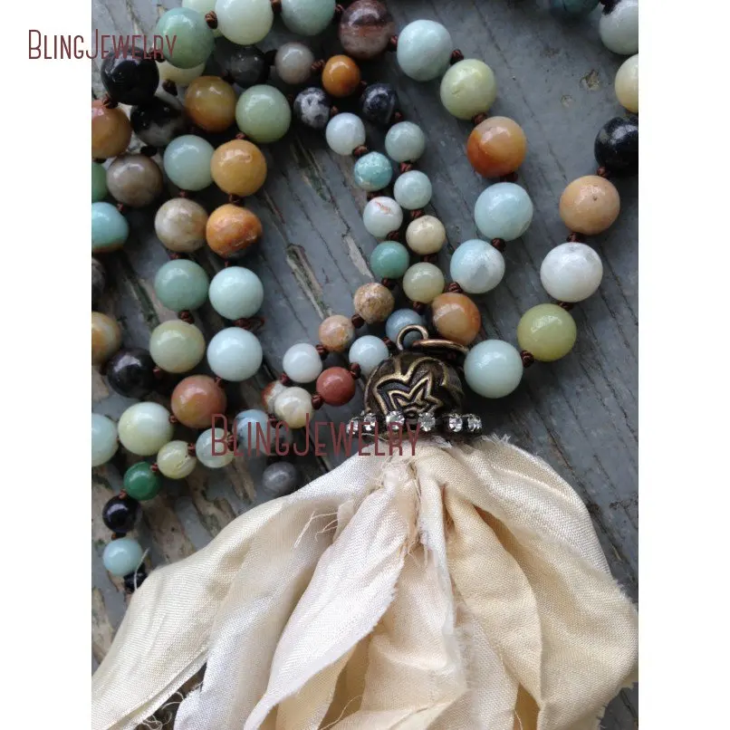20181212-NM20615-bohemian sari silk tassel on hand knotted amazonite beads_4