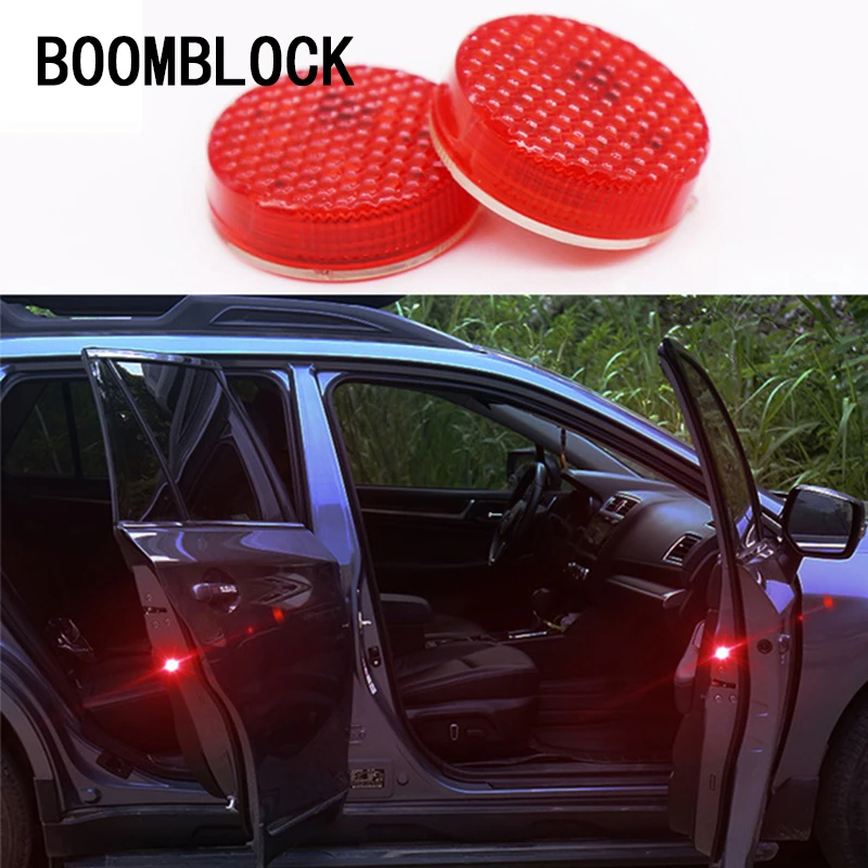 BOOMBLOCK 2pcs Car Door dsafety warning light Universal For Opel Astra H G J Volvo S60 V70 XC90 Citroen C5 C4 C3 Subaru Lada | Автомобили