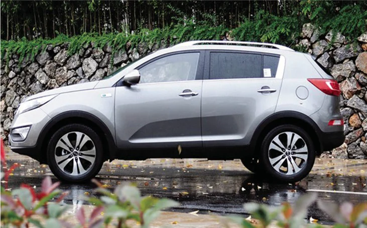 

1Set Top Roof Rails Rack Bars Black Roof Top Mounted Rack Rails Bar For Kia Sportage 2010 2011 2012 2013 2014 2015