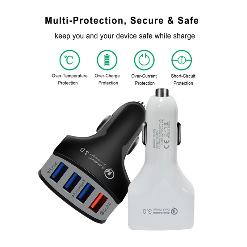 4U 2.1A автомобильное зарядное устройство для планшетов QC 3 0 USB GPS | Зарядные устройства -32988767157