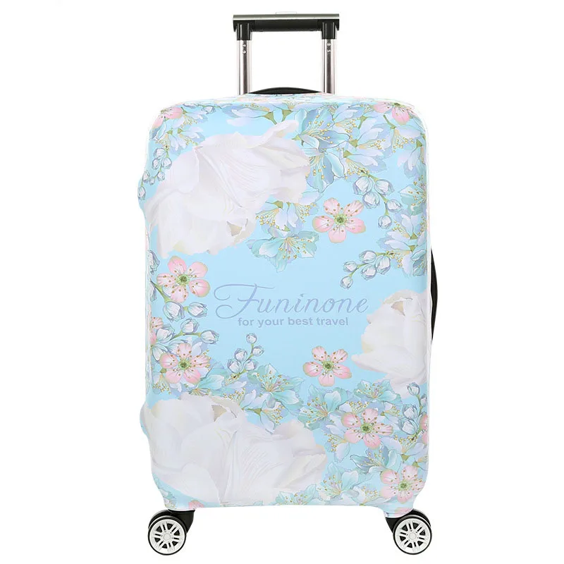 TRIPNUO толстый Дорожный Чехол для чемодана с большими цветами, защитный чехол для багажника, подходит для чемодана 19 ''-32'' - Цвет: 18