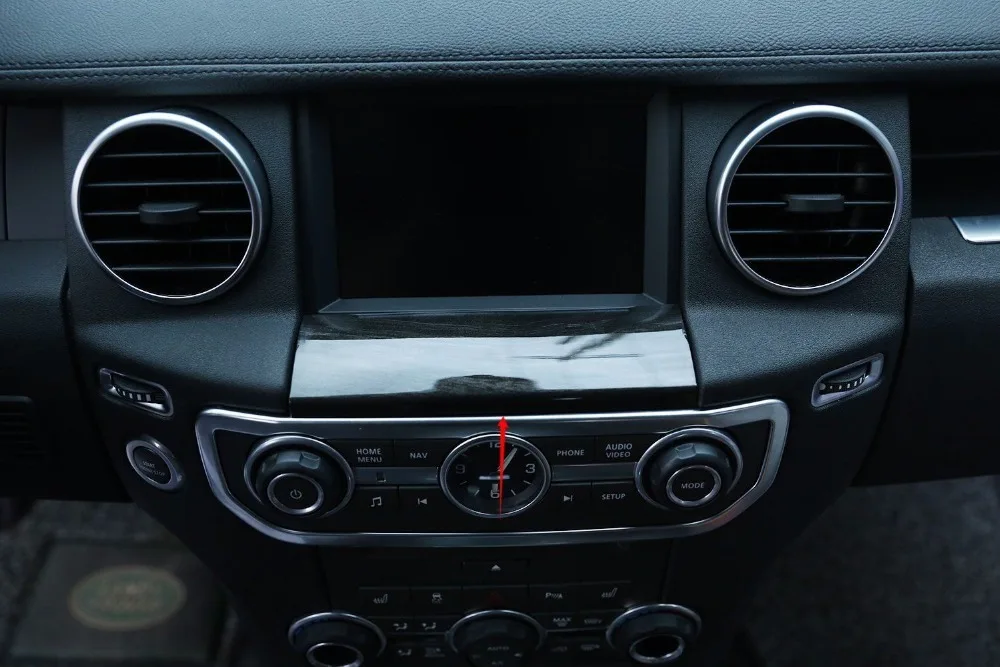 

ABS Chrome GPS Navigation Screen Below Panel Cover Trim For Land rover Discovery 4 Car Accessories