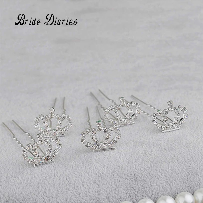 Buy Bride Diaries 5 PCS/lot U shape Hair Sticks Small Crown Clip Wedding Hair Buy Bride Diaries 5 PCS/lot U shape Hair Sticks Small Crown Clip Wedding Hair