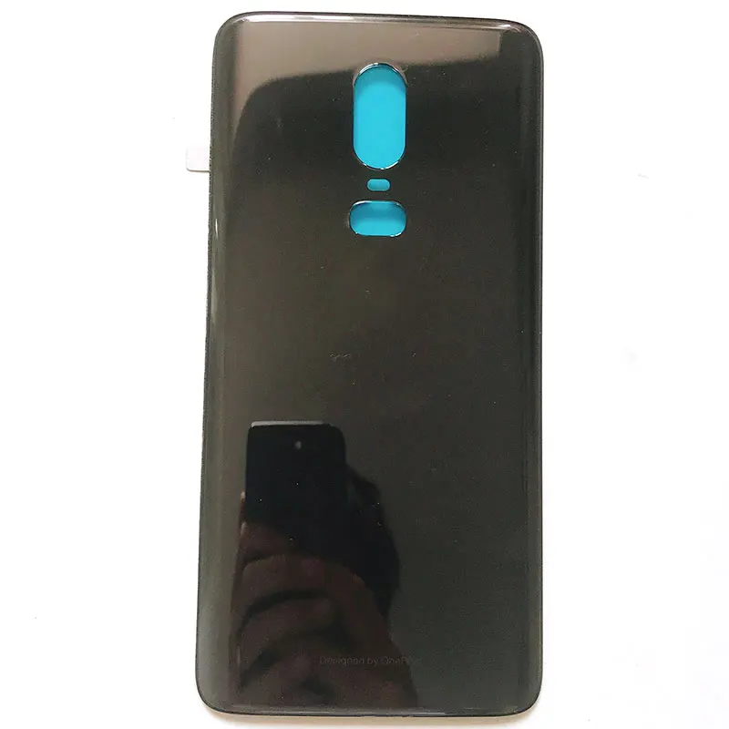 

Glass Panel Rear Housing Cover Replacement Back Door Battery Case with Adhesive Glue For ONEPLUS 6 Black