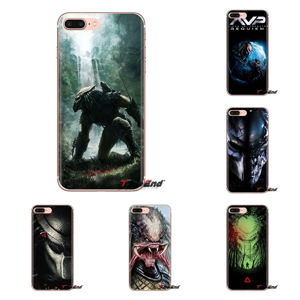 

Transparent Soft Cases Covers Alien vs predator For iPod Touch Apple iPhone 4 4S 5 5S SE 5C 6 6S 7 8 X XR XS Plus MAX