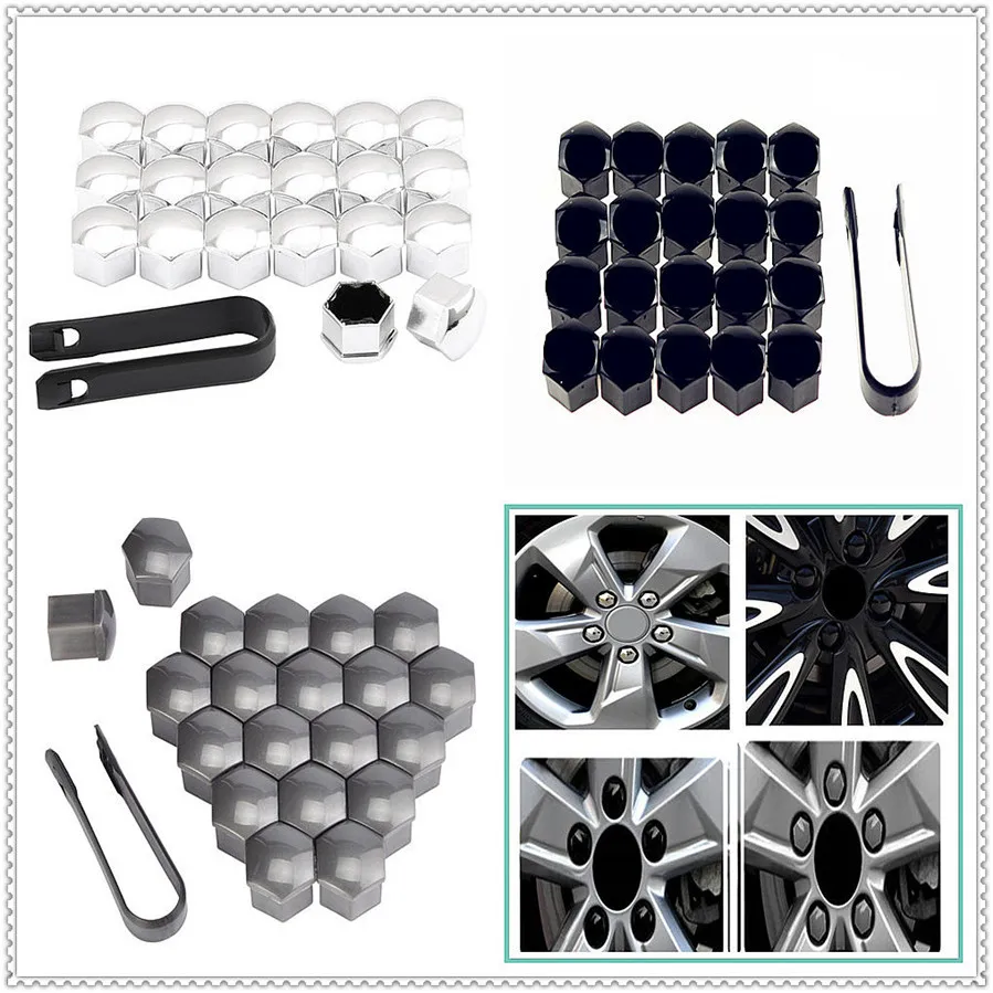 20x Bolt Rims Dust Proof Car Wheel Nut Caps Protection Hub Screw Cover