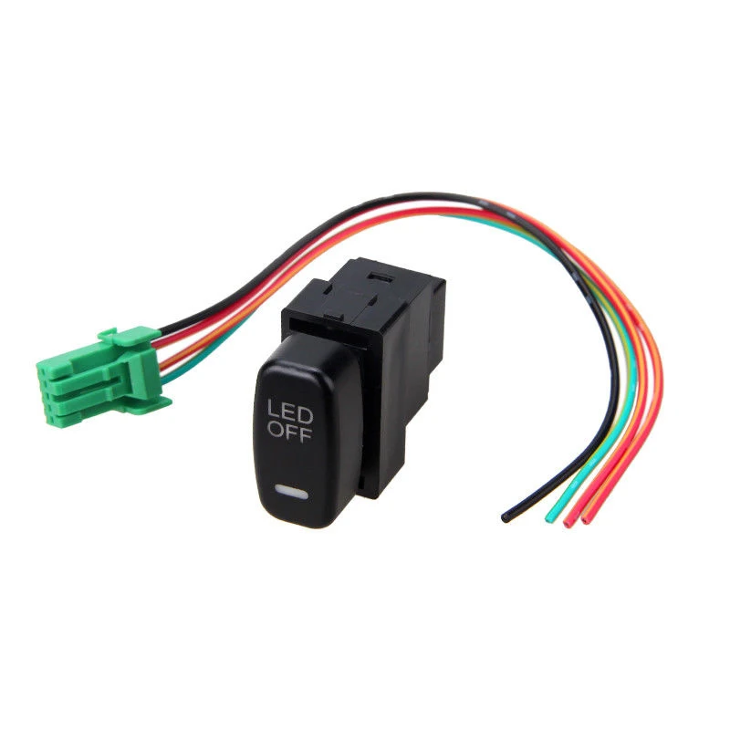 12V автомобильный светодиодный светильник для противотуманных фар, нажимные переключатели вкл/выкл W/кабель для Pajero