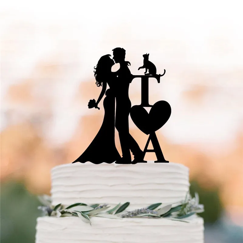 

Naifumodo Wedding Cake Topper with Cat Metal Cutting Dies Scrapbooking for Card Making DIY Embossing Cuts 2019 New Craft Dies