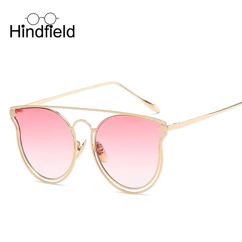 Hindfield Fashion Arrow Sunglasses Women Brand Designer Cat Eye Sun Glasses Vintage Shades font b Gafas