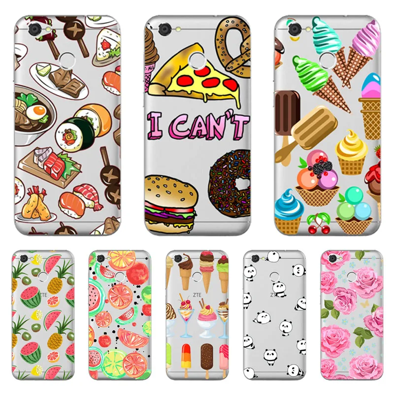

Soft TPU for zte blade a510 a610 a601 a602 a520 a6 a910 Case flower Cover for ZTE Blade x3 d2 Phone protect cases shell