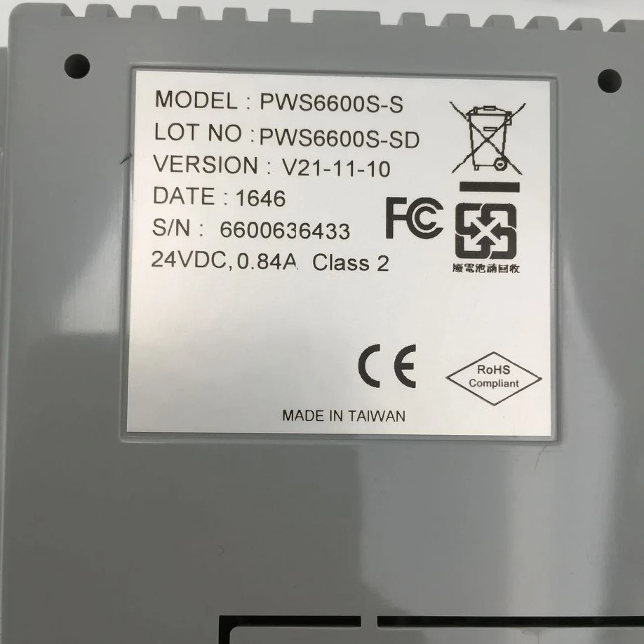 HITECH 5 7 "дюймовый сенсорный экран панель управления HMI дисплей PWS6600S S бесплатный