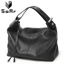 SoAr Genuine leather bag luxury handbags women bags designer women shoulder messenger bags top handle bags