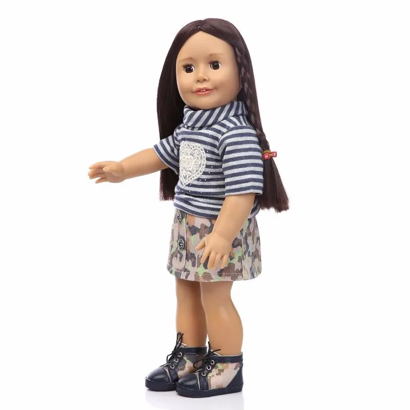 NPK Американский 1" 45 см милая девочка кукла коричневый длинные прямые волосы подвижные глаза ручной работы bjd кукла детские игрушки для девочек