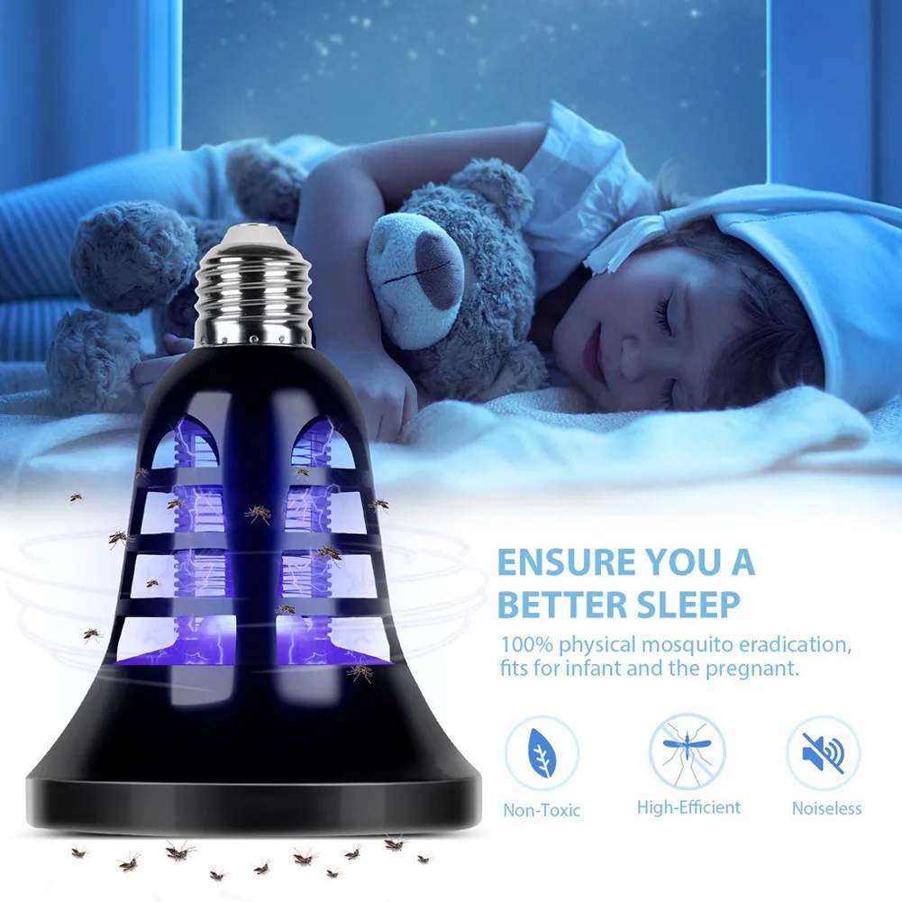 Mosquito Bug Trap Electric Insect Killer Zapper LED Night Light for Outdoor Porch Camping L9 #2 | Освещение