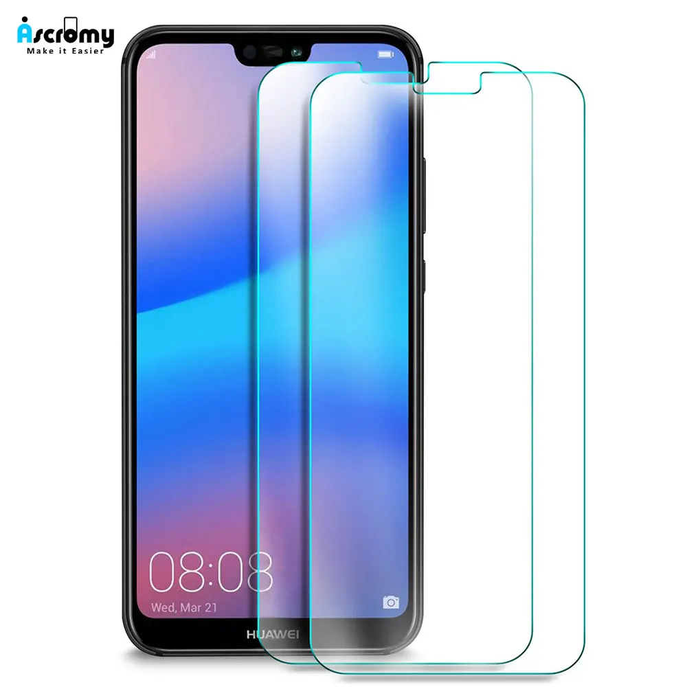 Ascromy 10PCS Tempered Glass Screen Protector Film For Huawei P20 Lite Mate 10 20 P Smart Y6 Prime 2018 Y9 Nova 3i 3 Protection (1)
