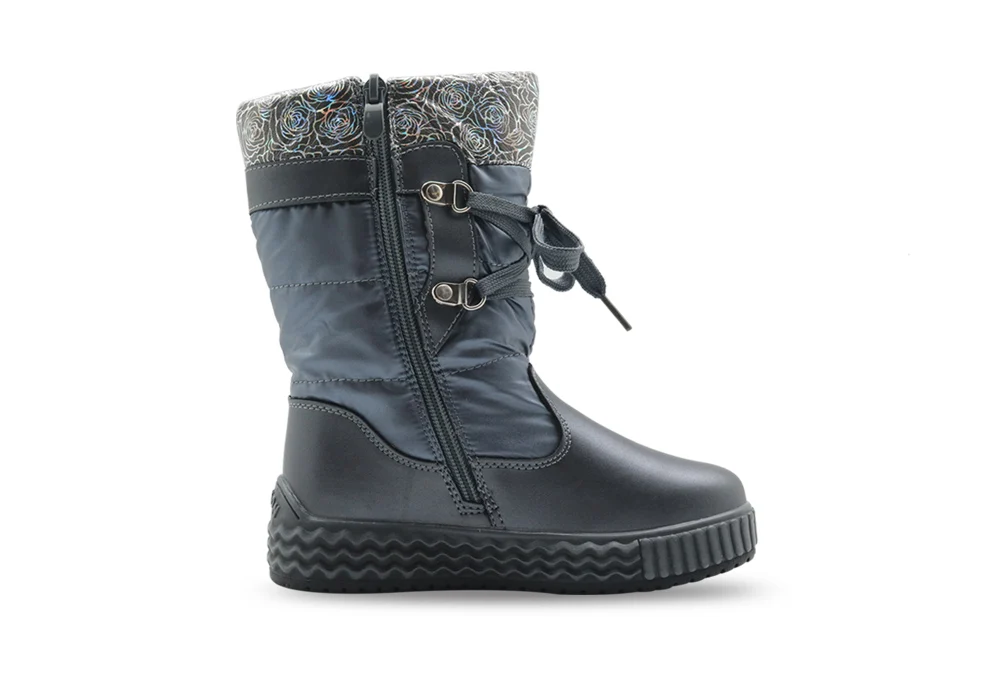 Apakowa/зимние ботинки принцессы мягкие шерстяные зимние ботинки на шнуровке с бантом для маленьких девочек с боковой молнией, обувь для холодной погоды для девочек