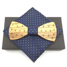 Новые модные аксессуары пледы женские мужские бантом бабочкой классические резной из дерева творческие люди Галстуки Галстук Свадьба