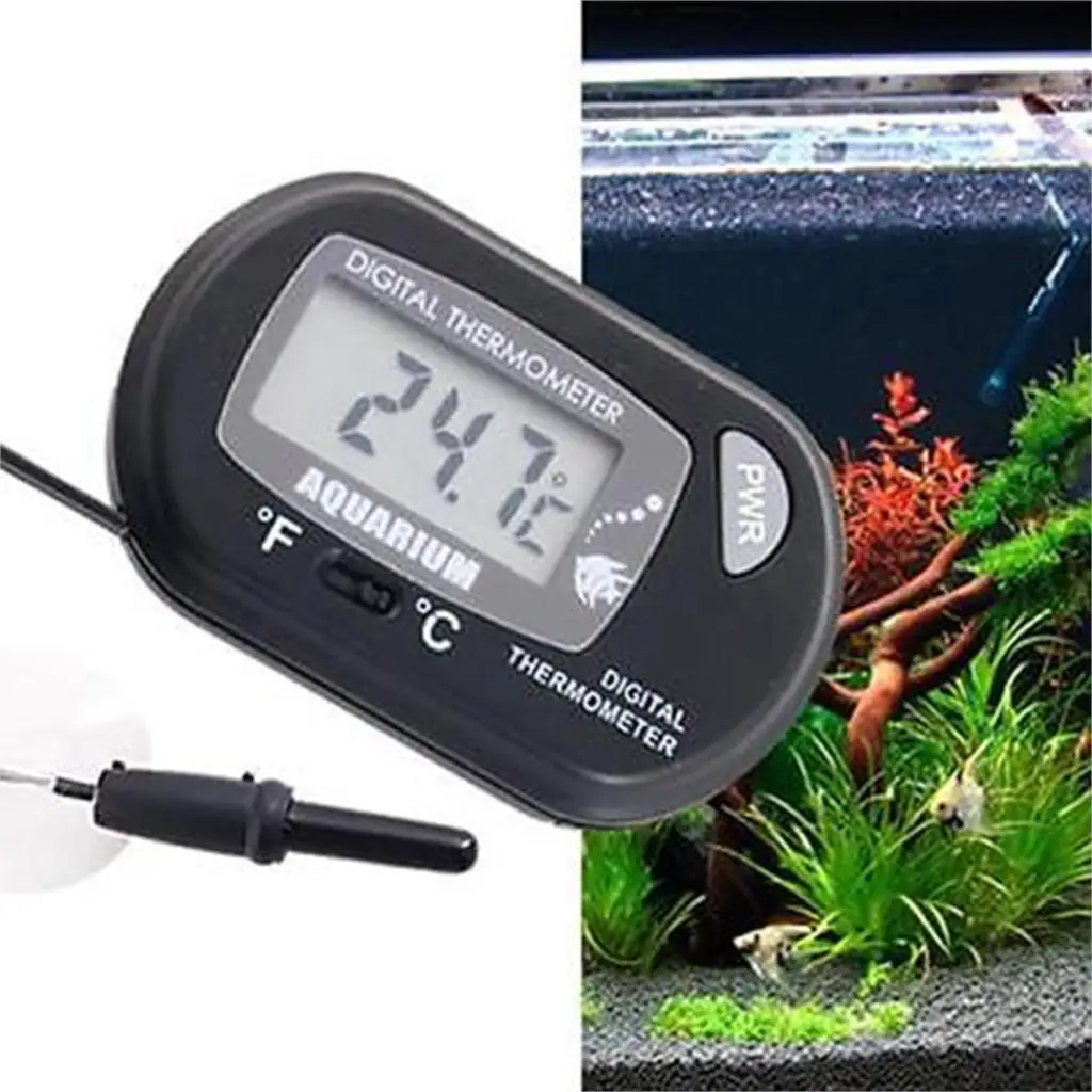 

Home Supplies Digital LCD Screen Thermometer Fish Tank Aquarium Marine Water Terrarium Accessories Temperature Controller