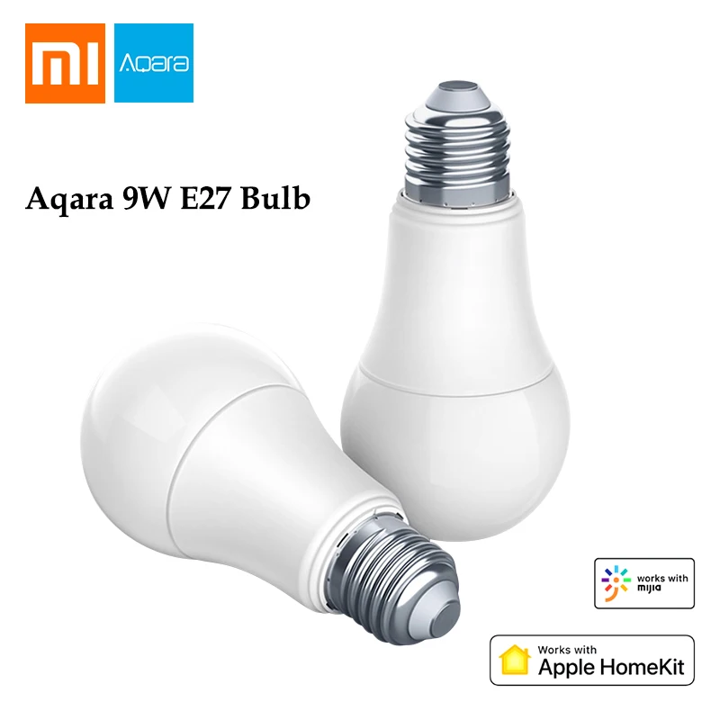 Xiao mi Aqara 9 Вт E27 лампа 2700 K-6500 K 806Lum умный светодиодный светильник белого цвета работает с Apple Home Kit и mi jia mi App