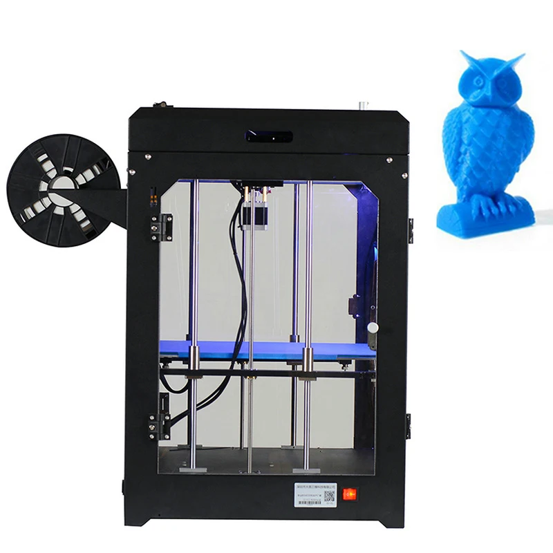  Large Printing Size Full Metal Impresora 3D Printer Machine SD Card & Double Extruder Touch Screen 