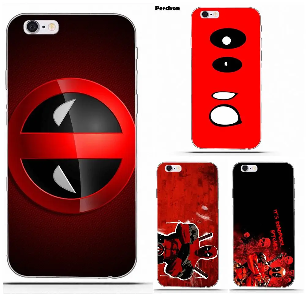 

TPU Art Print Retro Red Grunge Red Deadpool For Xiaomi Redmi Mi Note 7 8 9 SE Pro Lite Go Play