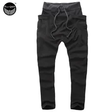 Мужские Бегунов 2017 Pantalon Homme Мужчины Брюки Mallas Pantalones Hombre Большие карманы Штаны Jogger XXL