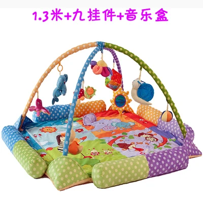 2018Hot детский коврик для ребенка, игрушка, игра Tapete, Детский развивающий коврик для ползания, детские развивающие игры, одеяло, Музыкальный детский коврик для 0-3 лет - Цвет: 130cm