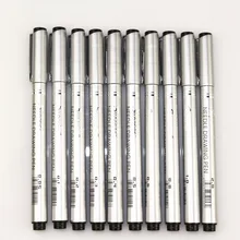 Xiupu 10 шт. ручка для негативного гравирования иглой Fineliner анимационный дизайн рисунок, графика художественный маркер для дизайнеров художников