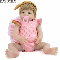KAYDORA силиконовая кукла полный Reborn 55 см Baby Alive Doll детские игрушки продвижение новорожденная девочка Младенческая мягкая игрушка